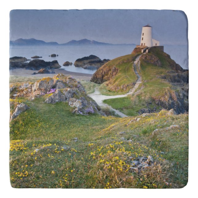 Twr Mawr Lighthouse On Llanddwyn Island Trivet (Front)