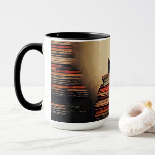 TWRBK 15 oz Black Handle Combo Mug