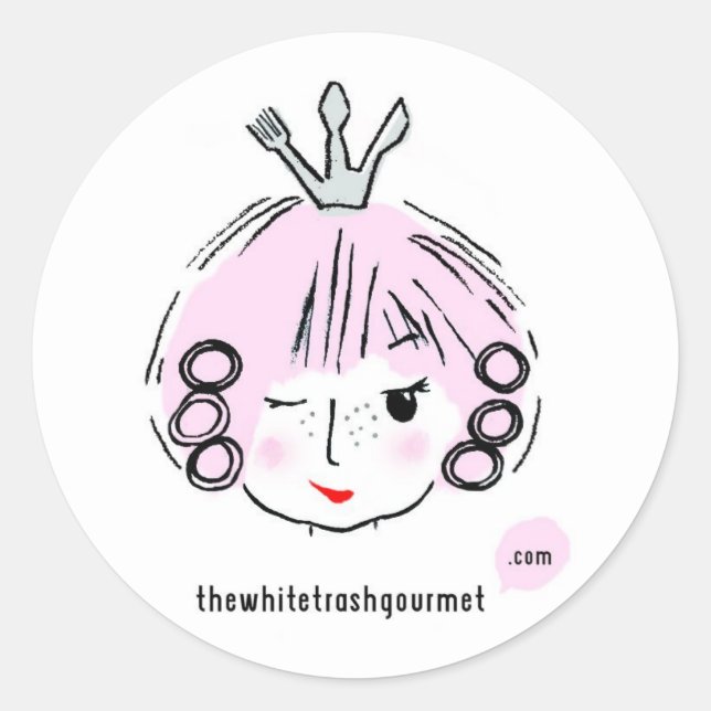 TWTG Goodies Classic Round Sticker (Front)