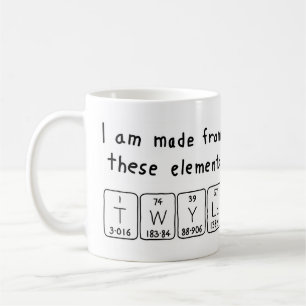 Twyla periodic table name mug