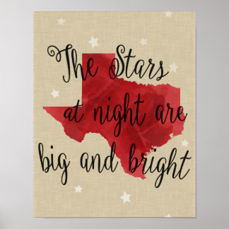 TX - Stars at Night Poster