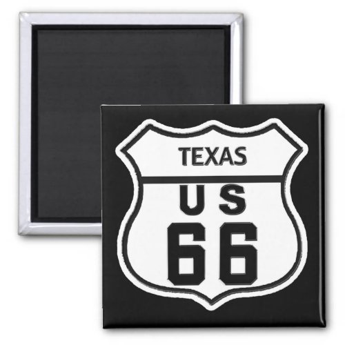 TX US ROUTE 66 MAGNET