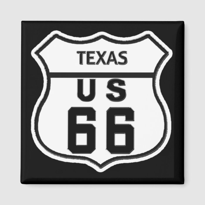 TX US ROUTE 66 REFRIGERATOR MAGNET