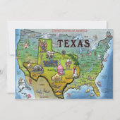 TX USA Map Card (Front)