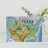 TX USA Map Card (Standing Front)