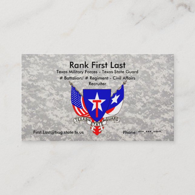 TXSG Business Card (Front)