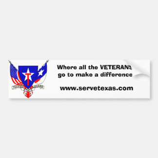 TXSG Where all the VETERANSgo... Bumper Sticker