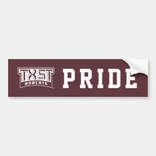 TXST Logo Bobcats Bumper Sticker
