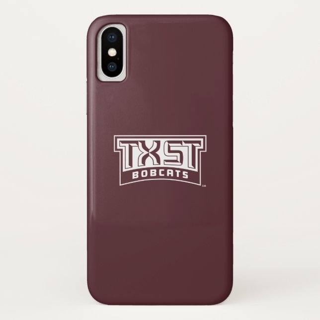 TXST Logo Bobcats Case-Mate iPhone Case (Back)