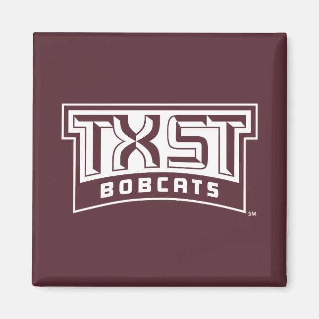 TXST Logo Bobcats Magnet (Front)
