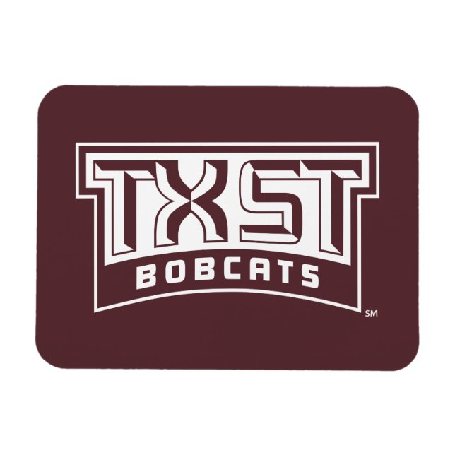 TXST Logo Bobcats Magnet (Horizontal)