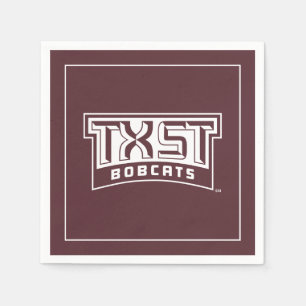 TXST Logo Bobcats Napkins