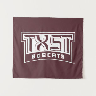 TXST Logo Bobcats Tapestry