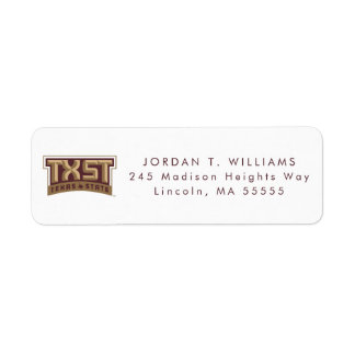 TXST Logo Label