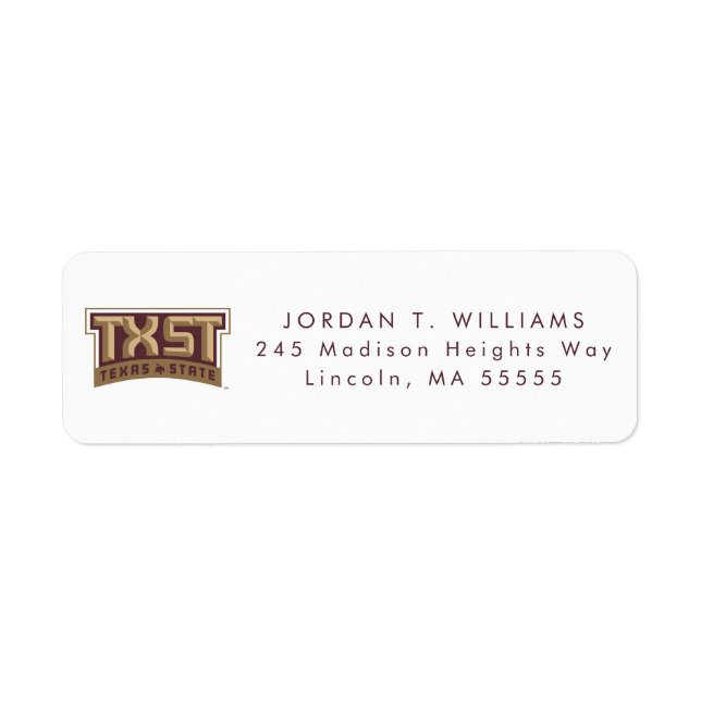 TXST Logo Label (Front)