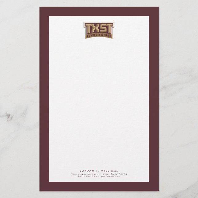 TXST Logo Stationery (Front)