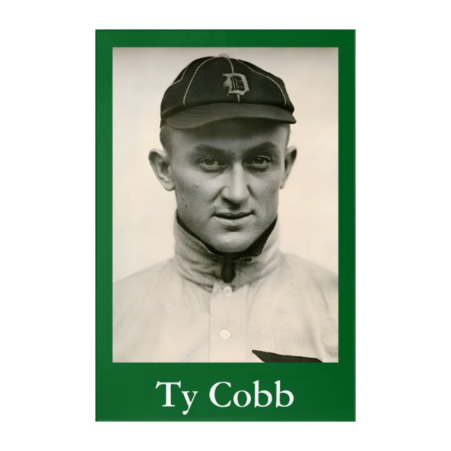 Ty Cobb Acrylic Wall Art (Front)