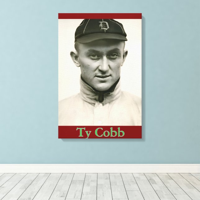 Ty Cobb Canvas Print (Insitu(Wood Floor))