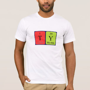Ty periodic table name shirt