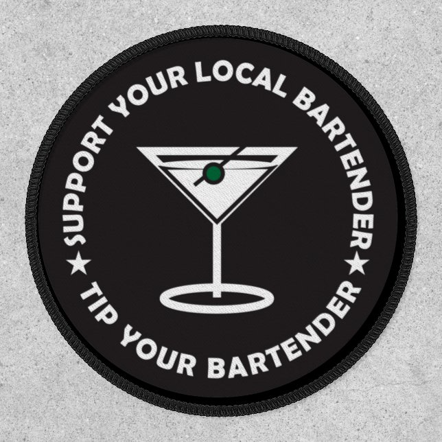 TYB Support Your Local Bartender Patch (Front)