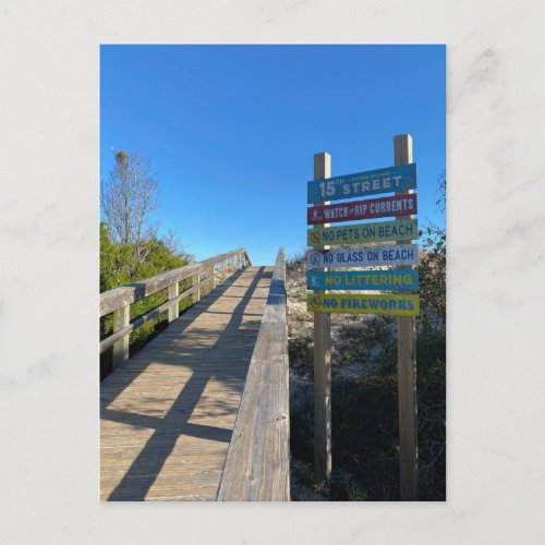 Tybee Island 15th Street Beach Postcard