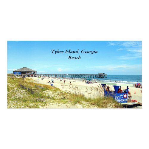 Tybee Island Georgia Beach photo card