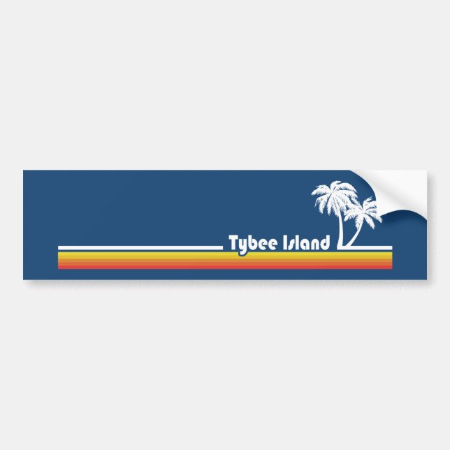 Tybee Island Georgia Bumper Sticker (Front)