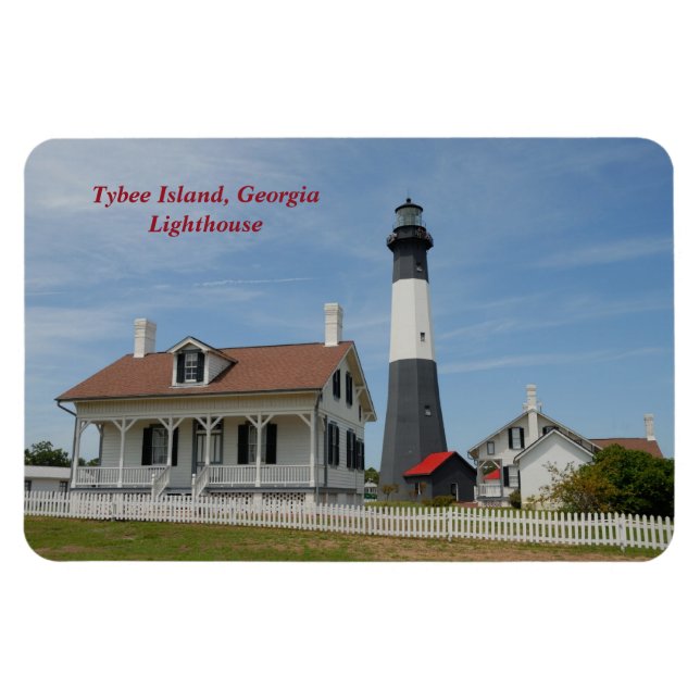Tybee Island, Georgia Lighthouse Magnet (Horizontal)