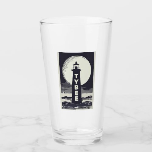 Tybee Island Georgia Lighthouse Moon Glass