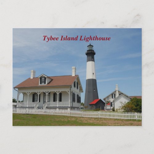 Tybee Island Georgia lighthouse Postcard