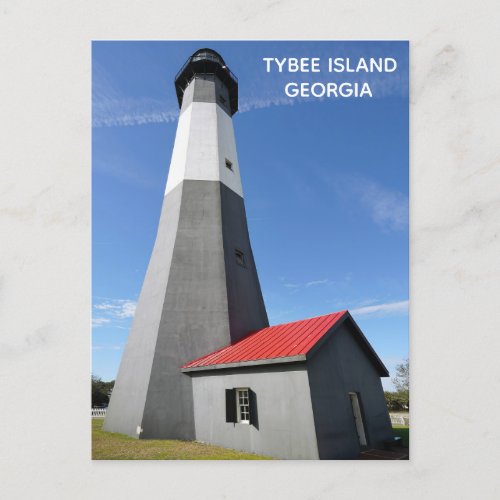 Tybee Island Georgia Lighthouse Travel Postcard