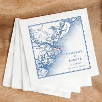Tybee Island Georgia Map Elegant Navy Wedding