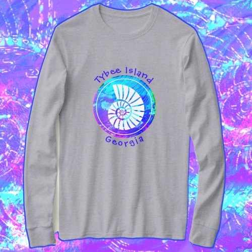 Tybee Island Georgia Ocean Seashell T_Shirt