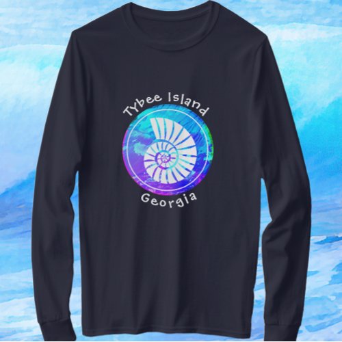 Tybee Island Georgia Ocean Seashell T_Shirt