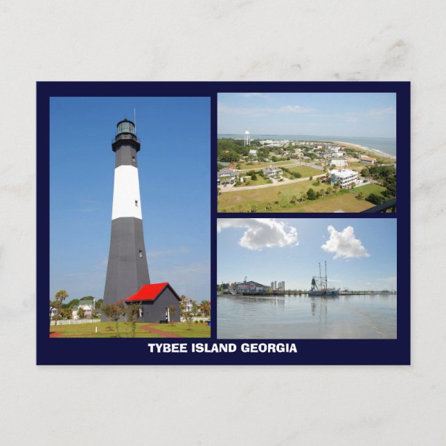 Tybee Island, Georgia Postcard (Front)