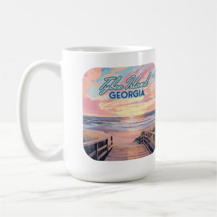 Tybee Island Georgia Sunrise Beach Savannah Coffee Mug