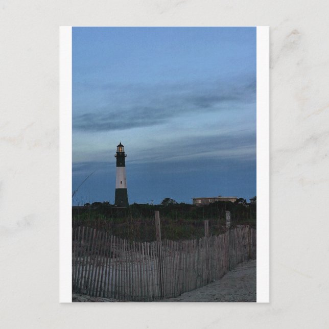 Tybee Island Light House Savannah, GA Postcard (Front)