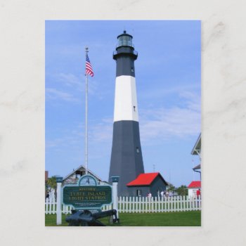 Tybee Island Light Station Postcard by SweetRascal at Zazzle