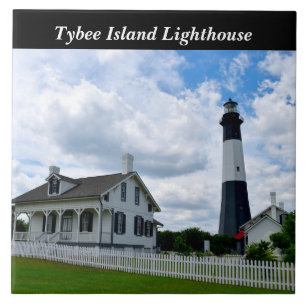 Tybee Island Lighthouse Ceramic Tile