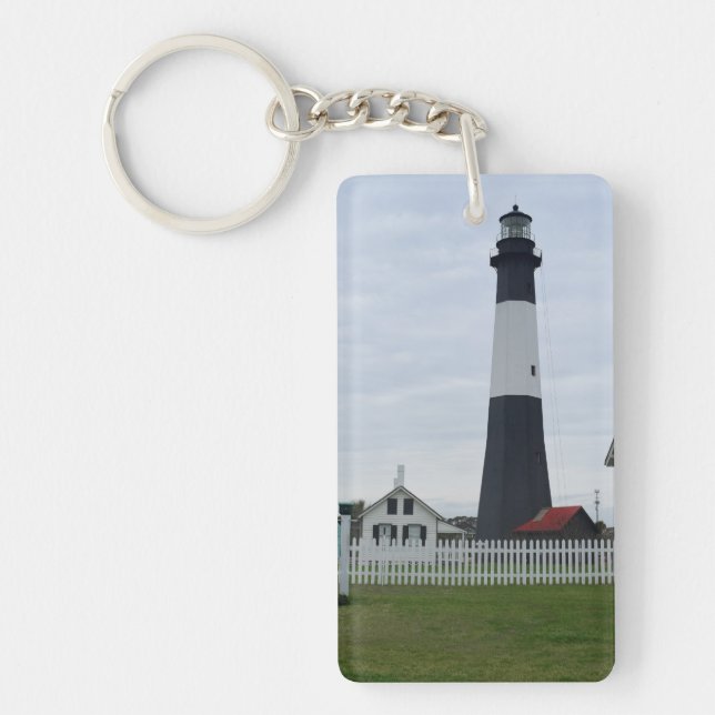 Tybee Island Lighthouse  Keychain (Front)