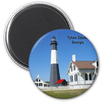 Tybee Island Lighthouse Magnet by lighthouseenthusiast at Zazzle