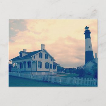 Tybee Island Lighthouse Postcard by Widdendreams at Zazzle