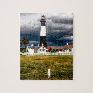 tybee island lighthouse savannah georgia ocean eve jigsaw puzzle
