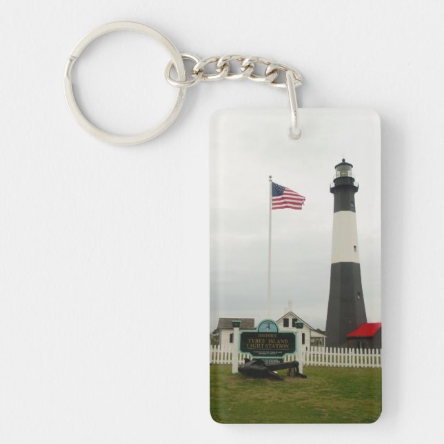 Tybee Island Lighthouse Station Keychain (Front)