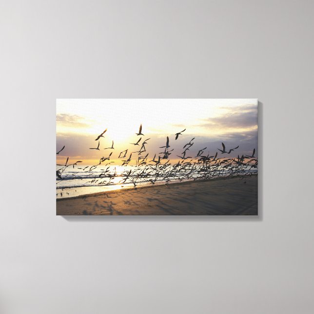 Tybee Island - Morning Flock Canvas Print (Front)