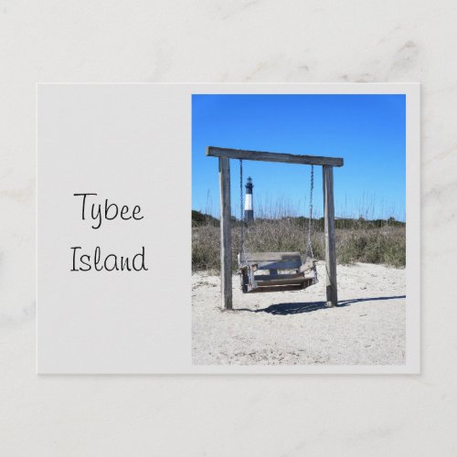 Tybee Island Swing Postcard