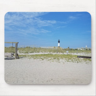tybee lighthouse/beach swing mousepad