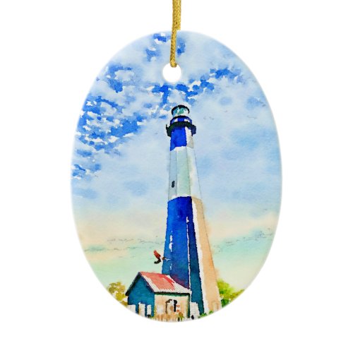 Tybee Lighthouse Collectible Holiday Ornament