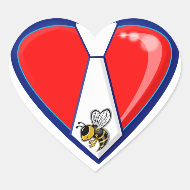 TYBEE LOVE  HEART STICKER (Front)