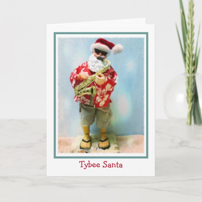 Tybee Santa Christmas Card (Front)